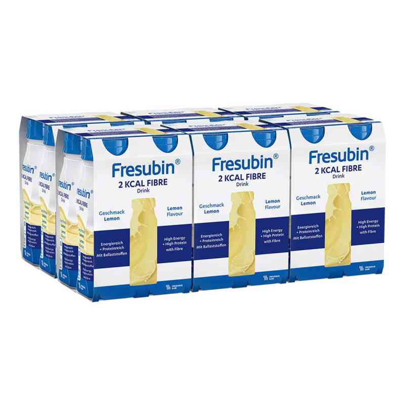 Fresubin 2 kcal fibre Drink Lemon Trinkflasche 6x4x200 ml von Fresenius Kabi Deutschland GmbH PZN 08101770