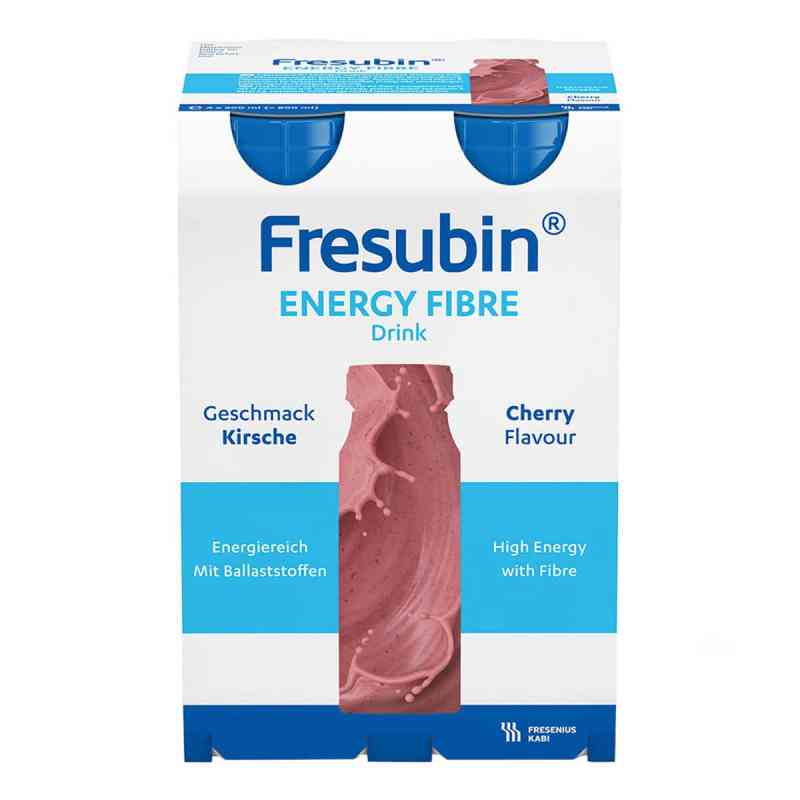 Fresubin Energy Fibre Trinknahrung Kirsche | Aufbaukost 4X200 ml von Fresenius Kabi Deutschland GmbH PZN 00063756
