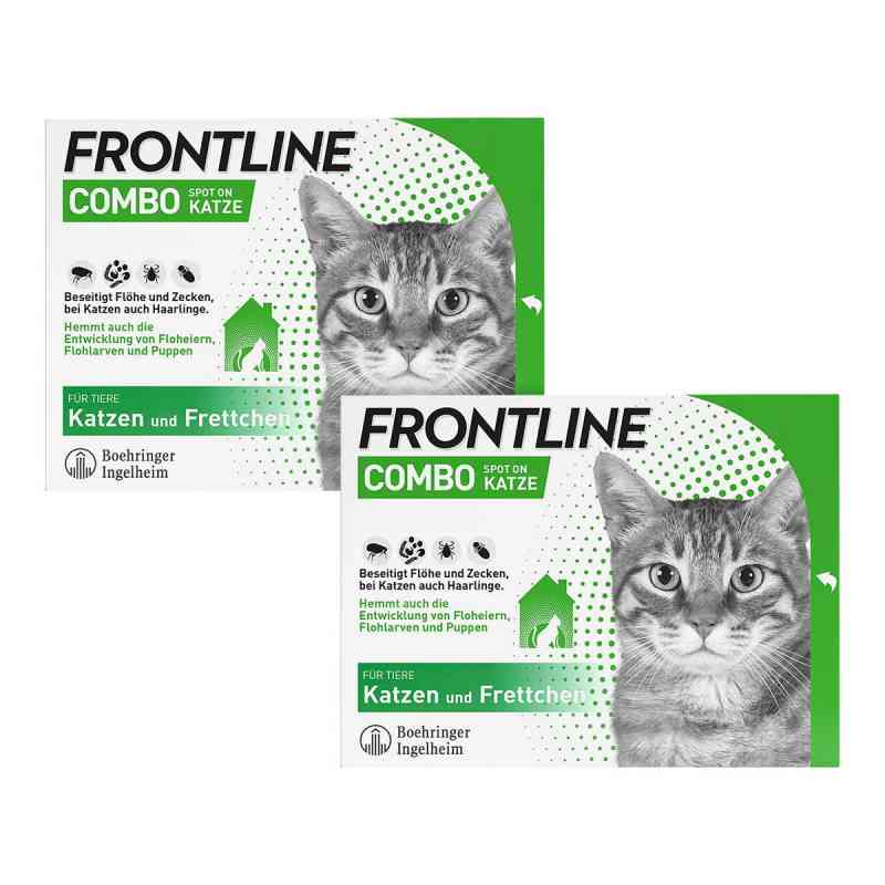 Frontline Combo Katzen gegen Zecken, Flöhe 2x6 stk von Boehringer Ingelheim VETMEDICA G PZN 08101716