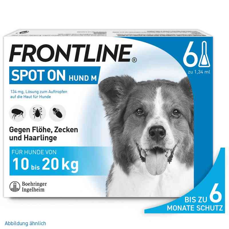 FRONTLINE SPOT ON Hund gegen Zecken Flöhe & Haarlinge 1020 kg 2x6 stk