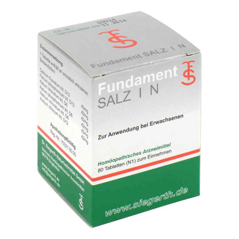 Fundament Salz I N Tabletten 80 stk von Dr. F. u. C.-H. Siegerth Naturhe PZN 01012293
