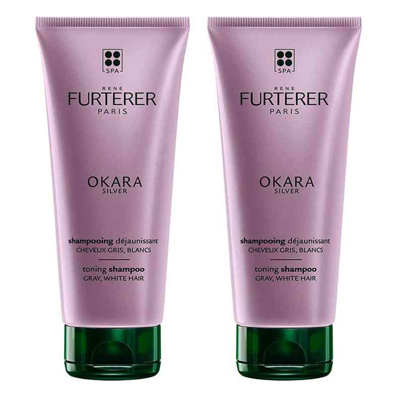 Furterer Okara Silver Polarglanz Shampoo 2x200 ml von PIERRE FABRE DERMO KOSMETIK GmbH PZN 08105049