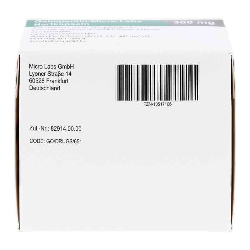 Gabapentin Micro Labs 300 mg Hartkapseln 100 stk