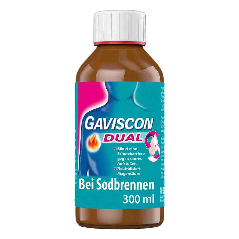 GAVISCON Dual Suspension mit Zweifachwirkung gegen Sodbrennen 300 ml von Reckitt Benckiser Deutschland GmbH PZN 13154733