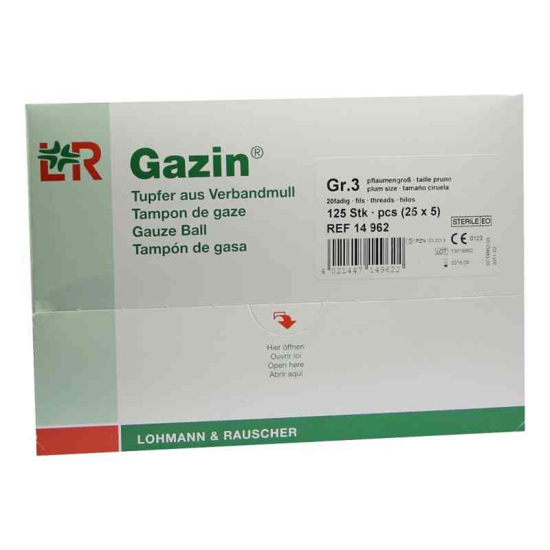 Gazin Tupfer pflaum.steril 2+3 Schutzr.o.r.k.f 125 stk von Lohmann & Rauscher GmbH & Co.KG PZN 01232215