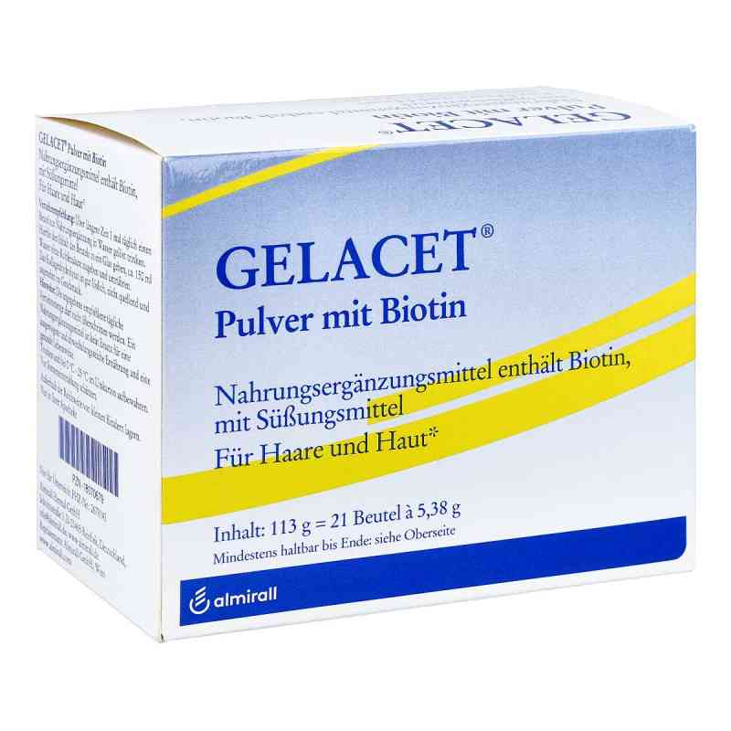 Gelacet Pulver Mit Biotin Im Beutel 21 stk von ALMIRALL HERMAL GmbH PZN 18070679