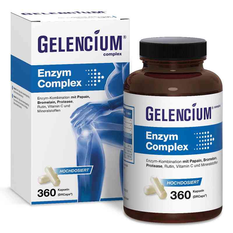 Gelencium® Enzym Complex hochdosiert mit Bromelain 360 stk von Heilpflanzenwohl GmbH PZN 19745352
