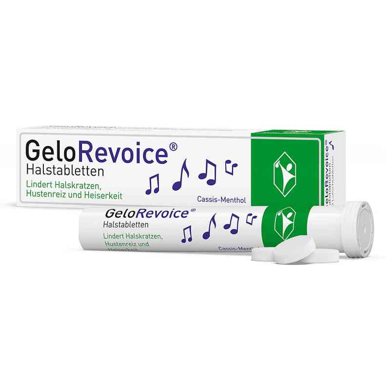 GeloRevoice Halstabletten Cassis Menthol Lutschtabletten 20 stk von G. Pohl-Boskamp GmbH & Co. KG PZN 08846050