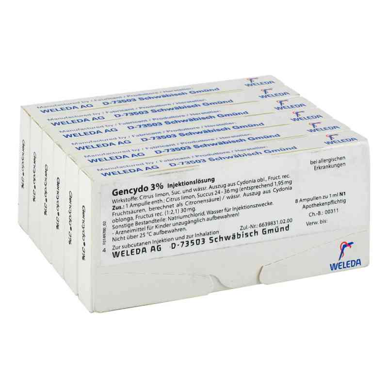 Gencydo 3% Injektionslösung 48X1 ml von WELEDA AG PZN 02819313