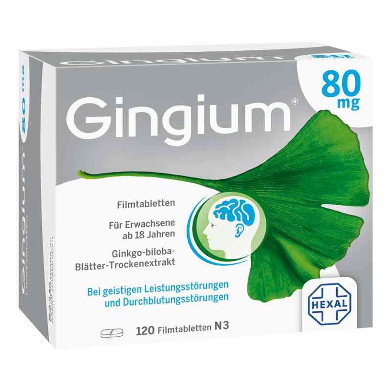 Gingium® 80 mg Filmtabletten 120 stk von Hexal AG PZN 14171159