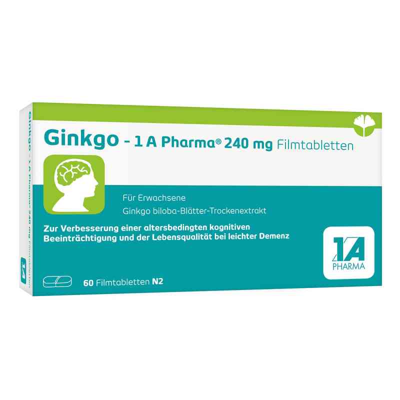 Ginkgo-1a Pharma 240 mg Filmtabletten 60 stk von 1 A Pharma GmbH PZN 14128896