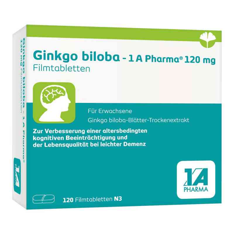 Ginkgo biloba - 1 A Pharma® 120 mg Filmtabletten 120 stk von 1 A Pharma GmbH PZN 17534800