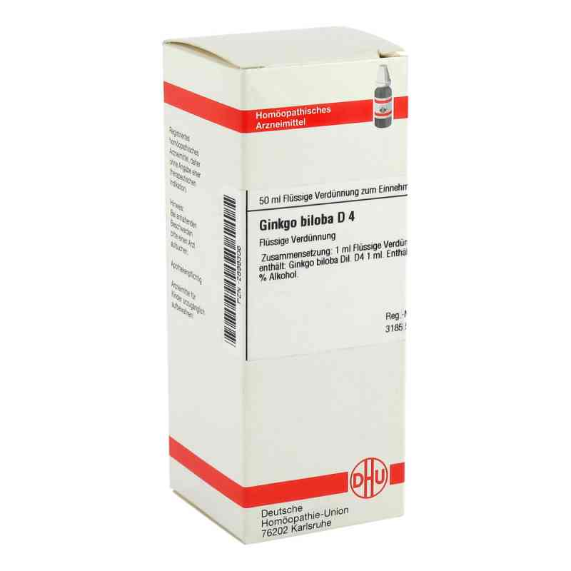 Ginkgo Biloba D4 Dilution 50 ml von DHU-Arzneimittel GmbH & Co. KG PZN 02899306