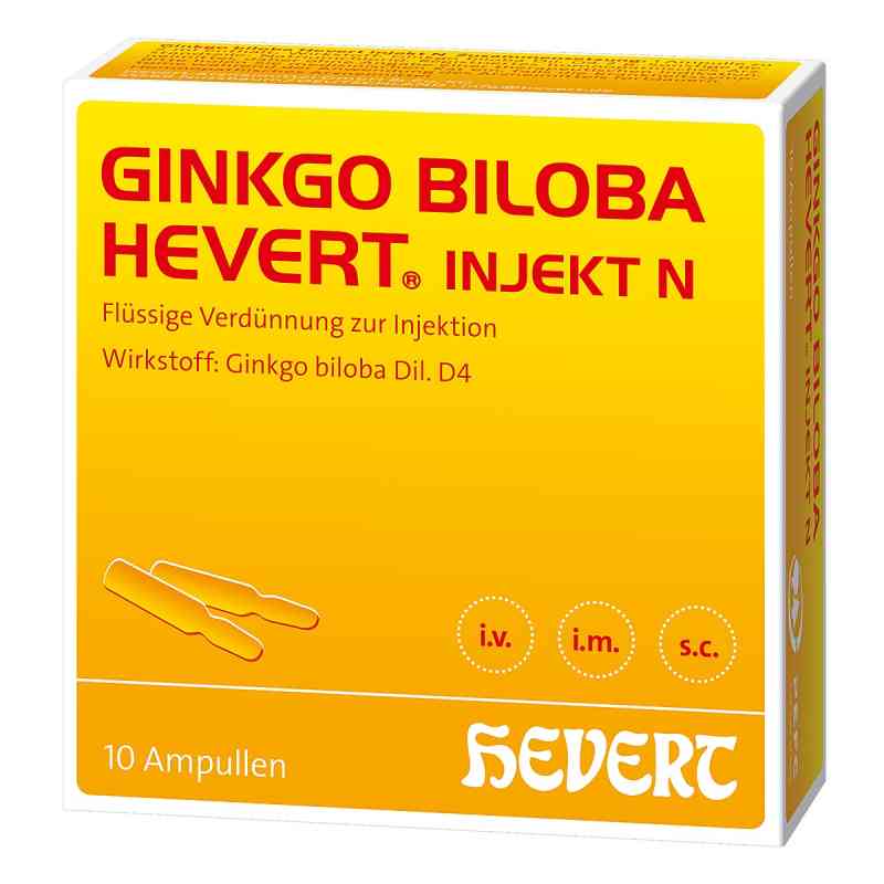 Ginkgo Biloba Hevert injekt N Ampullen 10X2 ml von Hevert-Arzneimittel GmbH & Co. KG PZN 18092853