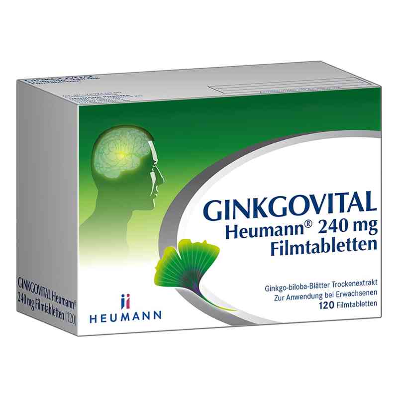 GINKGOVITAL Heumann 240 mg Filmtabletten 120 stk von HEUMANN PHARMA GmbH & Co. Generica KG PZN 11526283