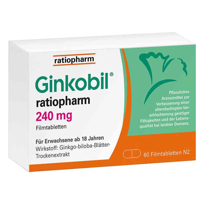 Ginkobil ratiopharm 240mg mit Ginkgo biloba 60 stk von ratiopharm GmbH PZN 08863893