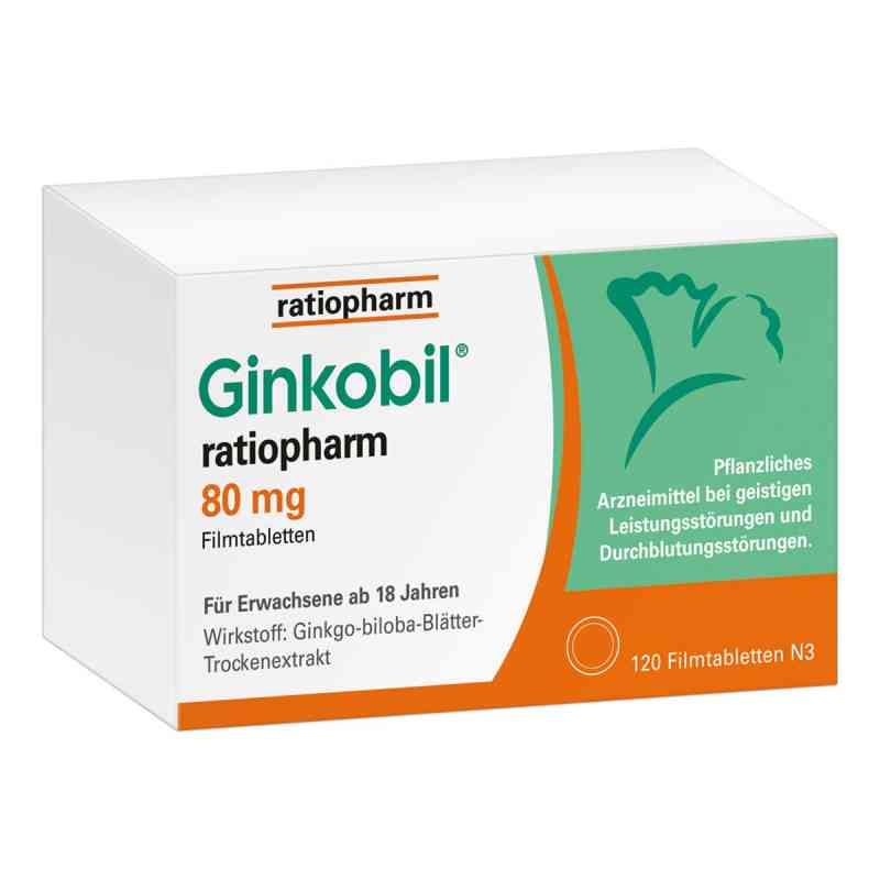 Ginkobil ratiopharm 80mg mit Ginkgo biloba 120 stk von ratiopharm GmbH PZN 06680852