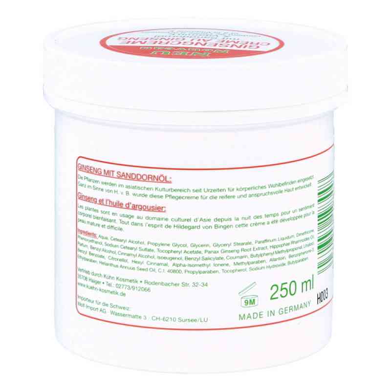 GINSENG CREME Mit Sanddornöl & Vitamin E – 250 Ml, Feuchtigkeitsspendend Und Pflegend