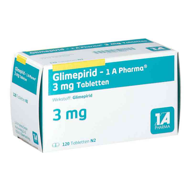 Glimepirid-1A Pharma 3mg 120 stk von 1 A Pharma GmbH PZN 04537694