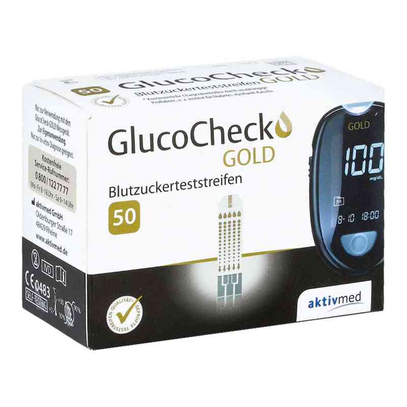 Gluco Check Gold Blutzuckerteststreifen 50 stk von Aktivmed GmbH PZN 11864933