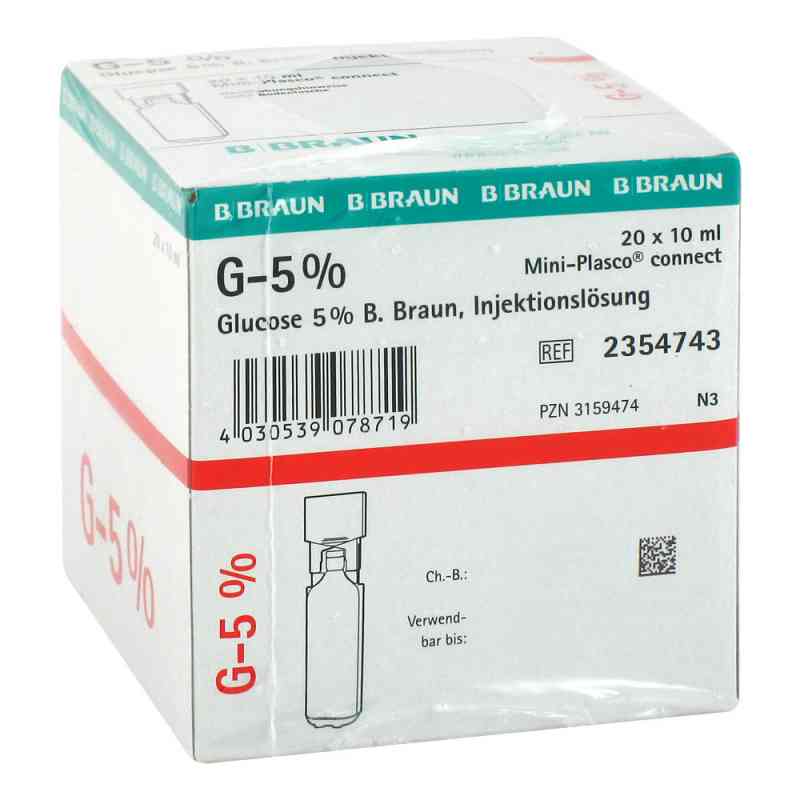 Glucose 5% Braun Mini Plasco connect iniecto -lsg. 20X10 ml von B. Braun Melsungen AG PZN 03159474
