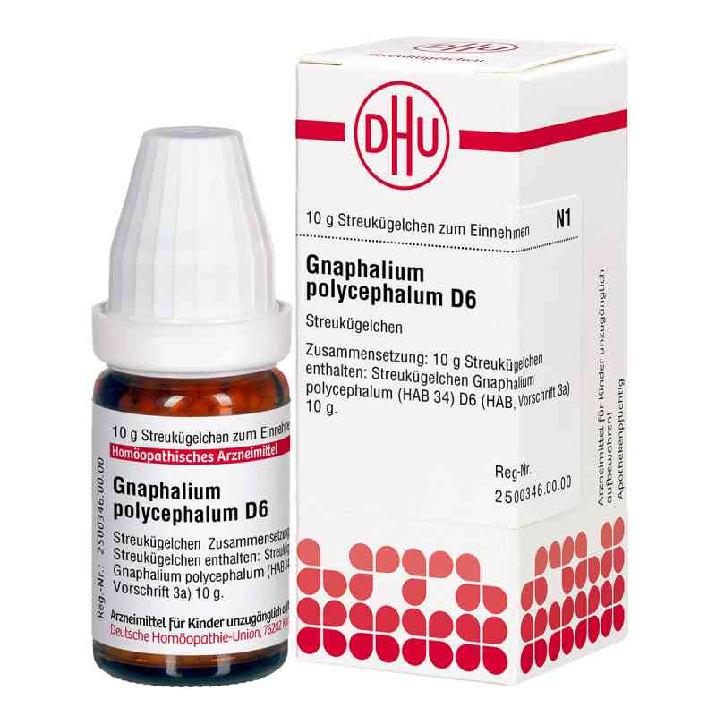 Gnaphalium Polyceph. D6 Globuli 10 g von DHU-Arzneimittel GmbH & Co. KG PZN 04219014