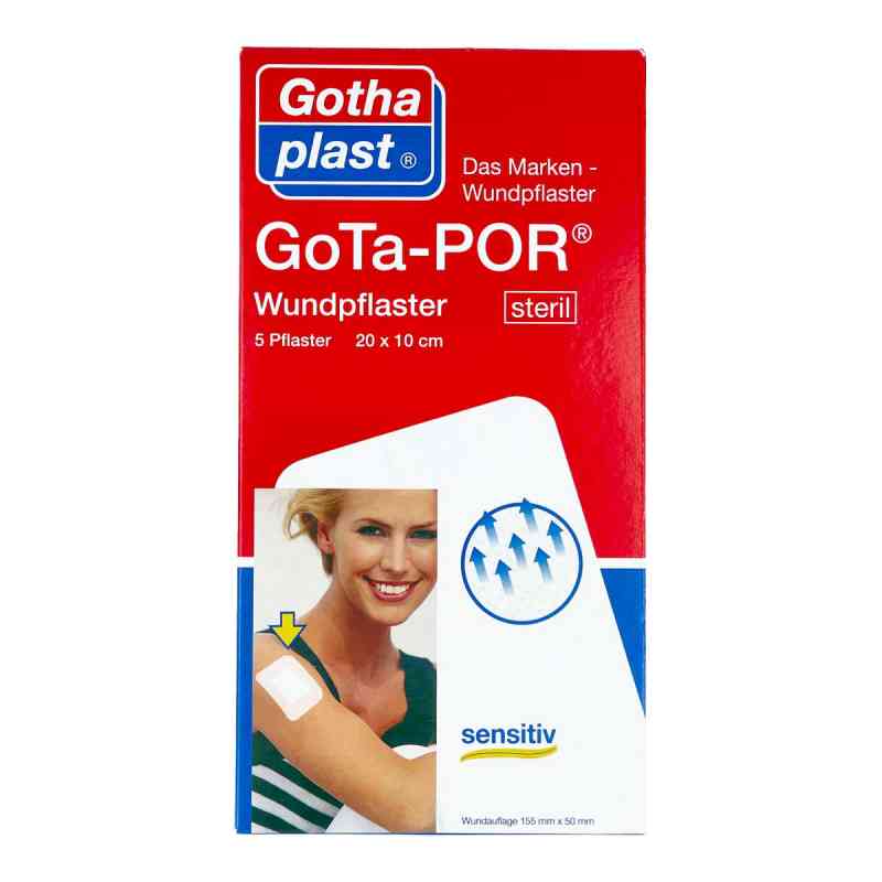 Gota-por Wundpflaster steril 100x200 mm 5 stk von Gothaplast GmbH PZN 10124909