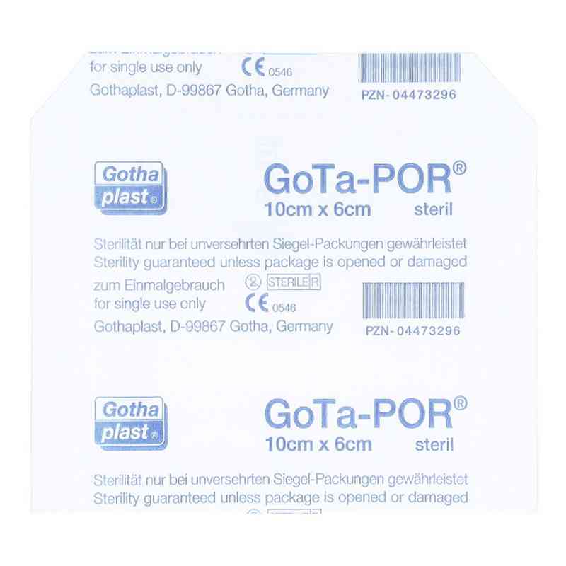 Gota-por Wundpflaster steril 60x100 mm 1 stk von Gothaplast GmbH PZN 04473296