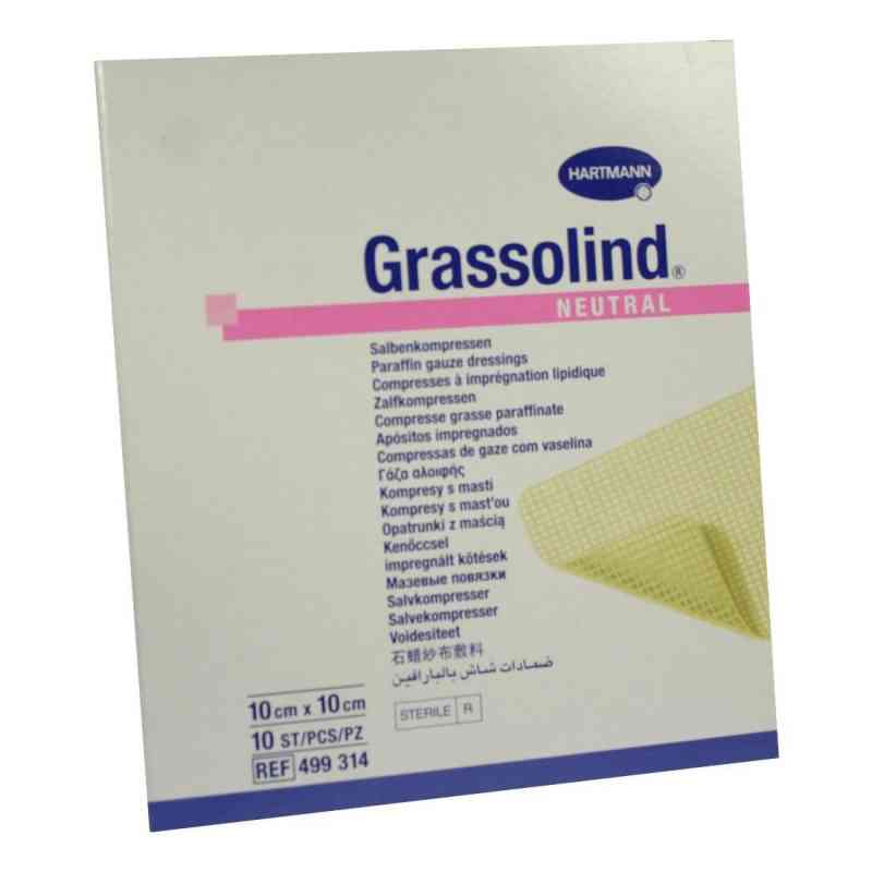 Grassolind Salbenkompressen 10x10 cm steril 10 stk von PAUL HARTMANN AG PZN 03245630