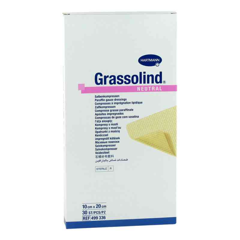 Grassolind Salbenkompressen 10x20 cm steril 30 stk von PAUL HARTMANN AG PZN 03245676