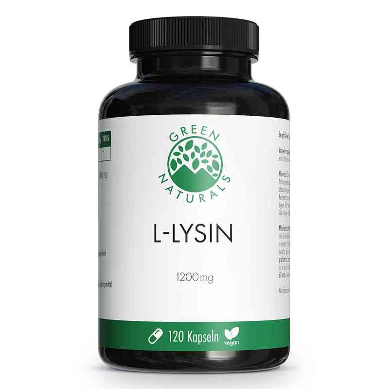 GREEN NATURALS L-Lysin 1200mg hochdosiert Kapseln vegan 120 stk von Heilpflanzenwohl GmbH PZN 19485276