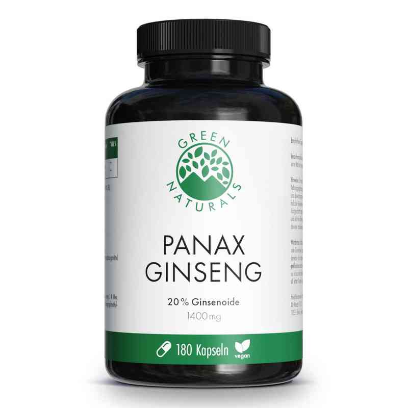 GREEN NATURALS Panax Ginseng 1400mg Kapseln vegan 180 stk von Heilpflanzenwohl GmbH PZN 18386773