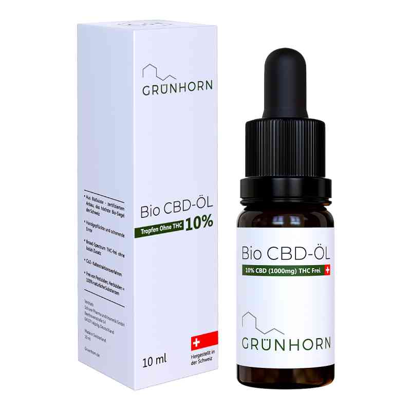 Grünhorn Bio Cbd-öl 10% 10 ml von apo.com Group GmbH PZN 16528200