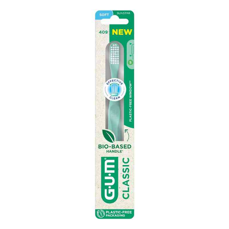 GUM Classic Zahnbürste kompakt weich (mit Gummikegel) Blister 1 stk von Sunstar Deutschland GmbH PZN 04549898
