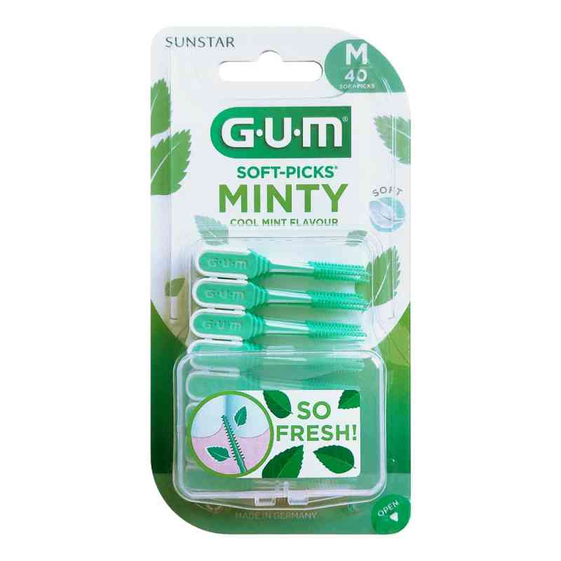 GUM SOFT-PICKS® MINTY Interdentalsticks Medium 40 stk von Sunstar Deutschland GmbH PZN 18855475
