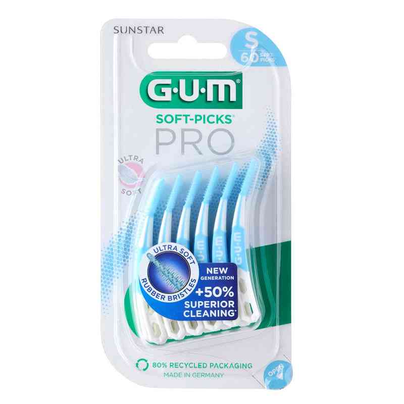 GUM® SOFT-PICKS® PRO Interdentalbürsten Small 60 stk von Sunstar Deutschland GmbH PZN 18468324