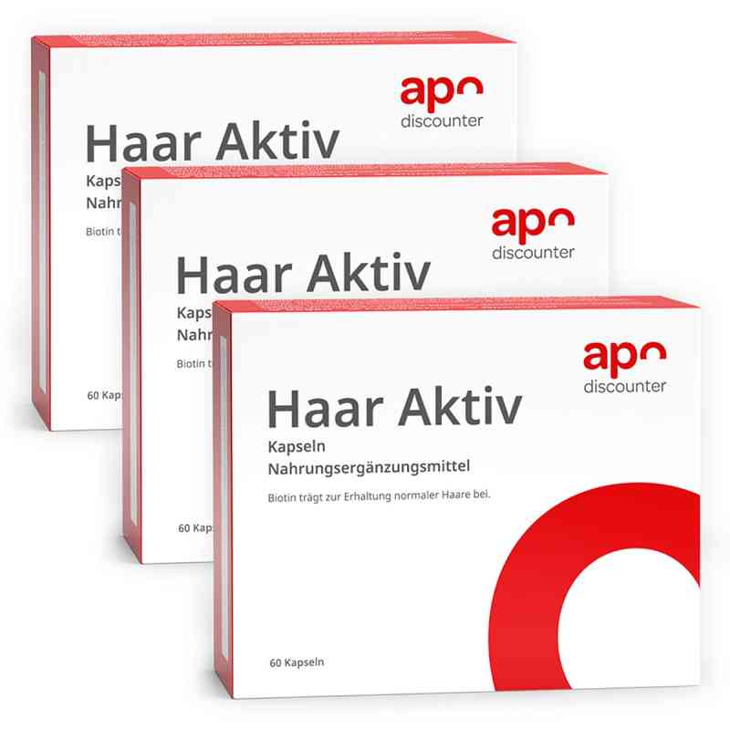 Haar Aktiv Kapseln von apodiscounter 3x 60 stk von apo.com Group GmbH PZN 08101851
