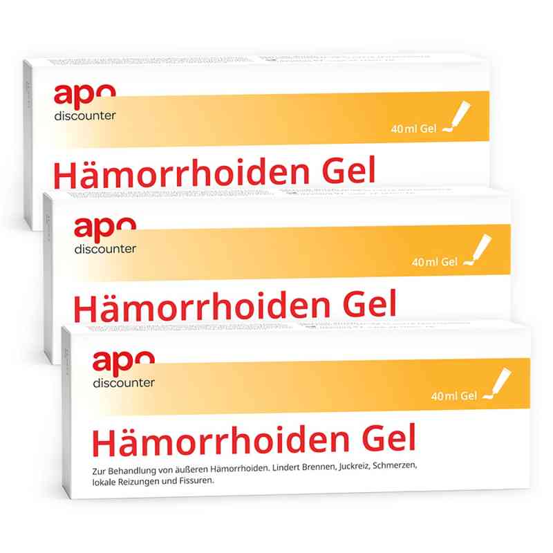 Hämorrhoiden Gel von apodiscounter  3x40 ml von PK Benelux Pharma Care BV PZN 08105889