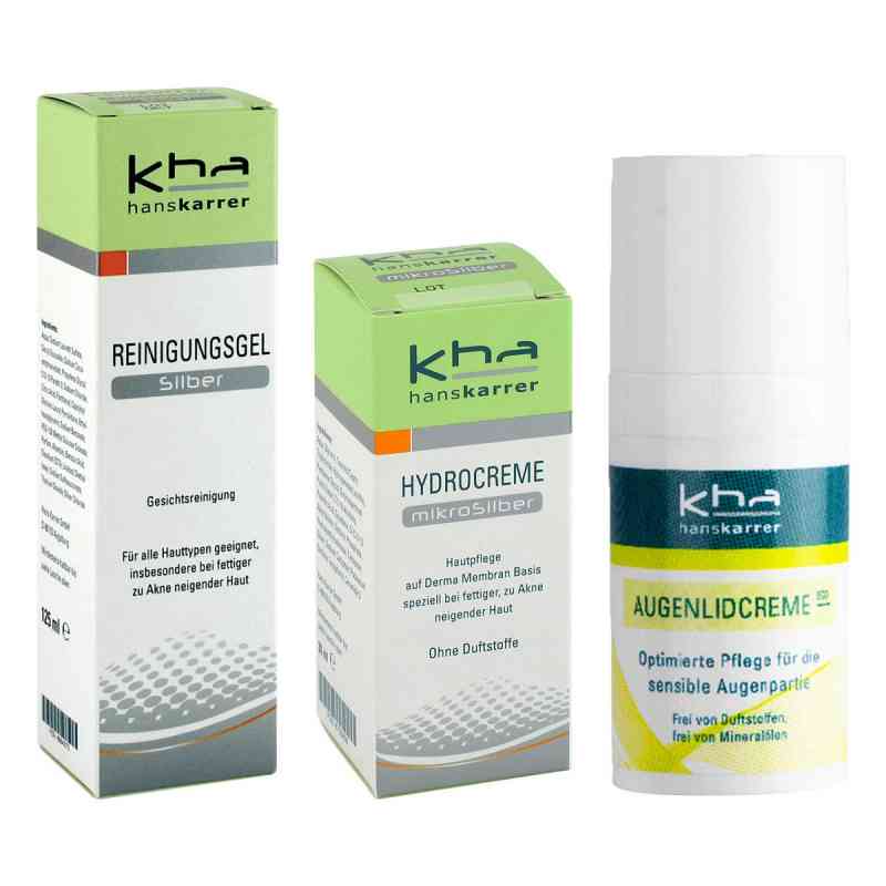 Hans Karrer Reinigungsgel, Hydrocreme und Augenlidcreme 1 Set von Hans Karrer GmbH PZN 08105331