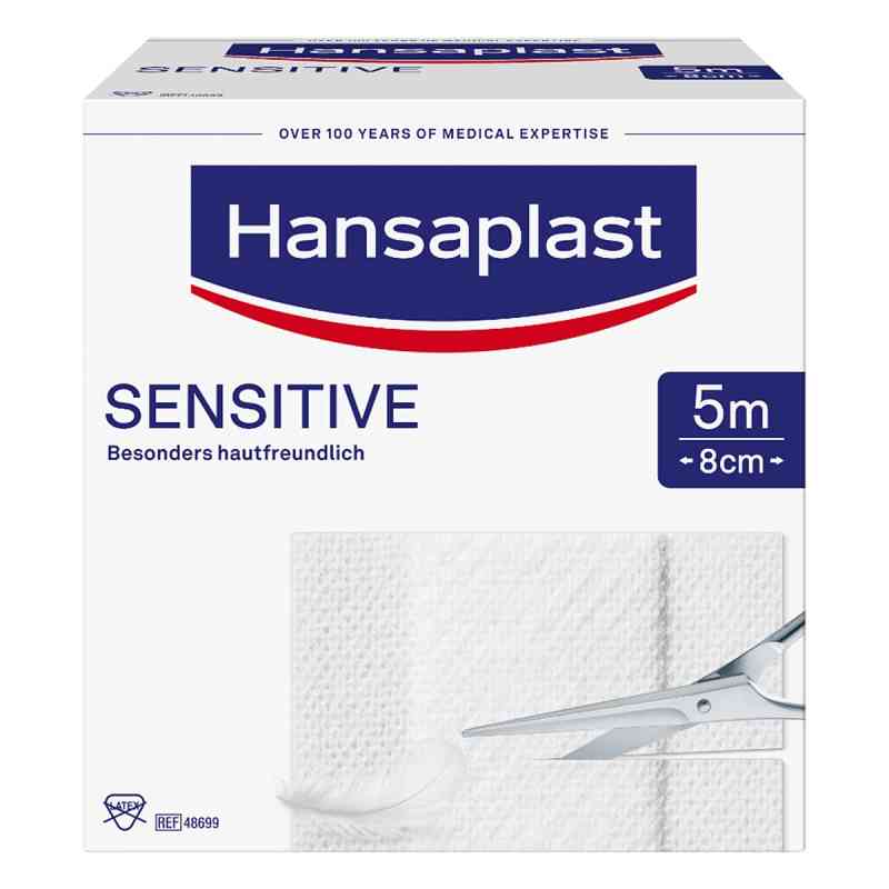 Hansaplast Sensitive Pflaster 8 cm x 5 m Rolle 1 stk von Beiersdorf AG PZN 13576687