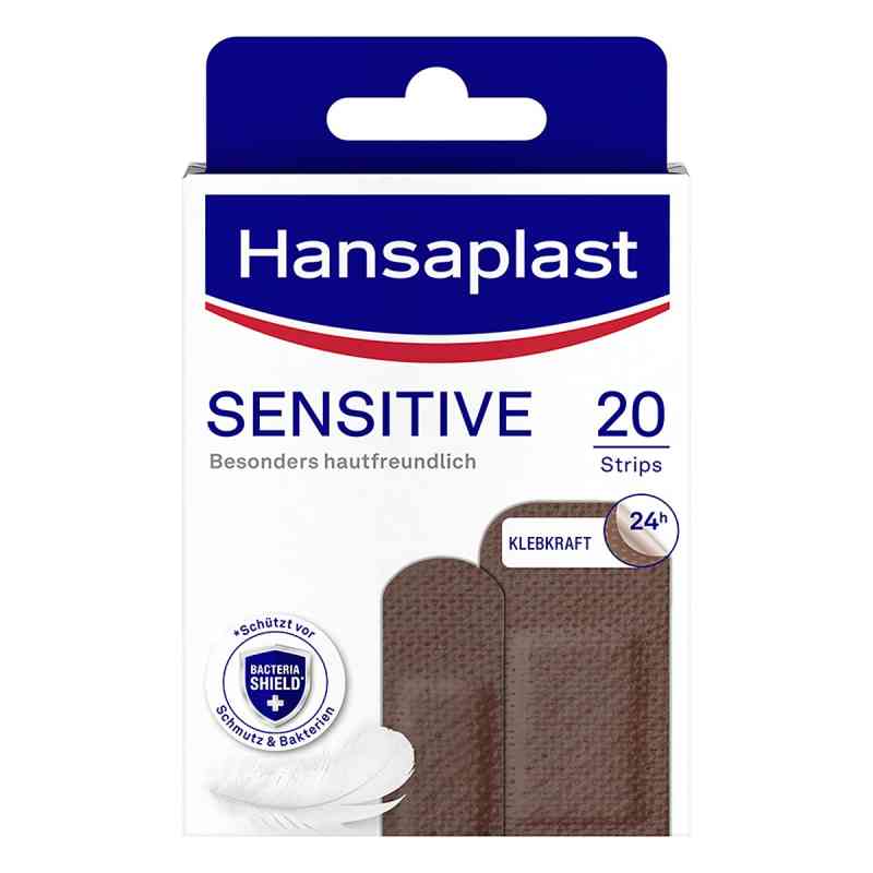 Hansaplast Sensitive Pflasterstrips Hautton Dark 20 stk von Beiersdorf AG PZN 17441978