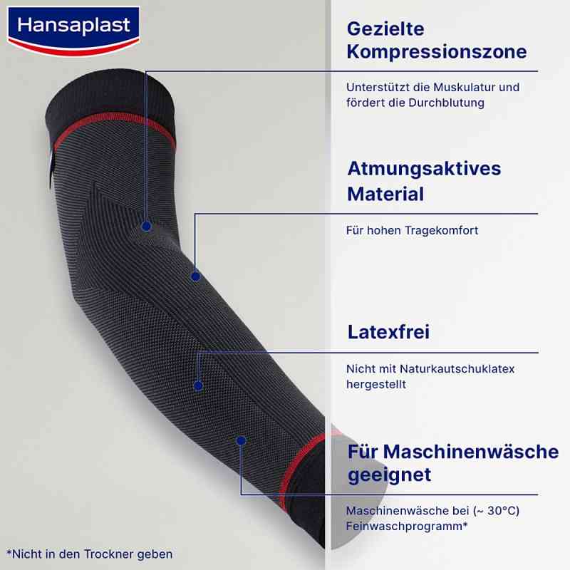 Hansaplast Sport Compression Wear Arm Sleeves Gr S/M 2 stk