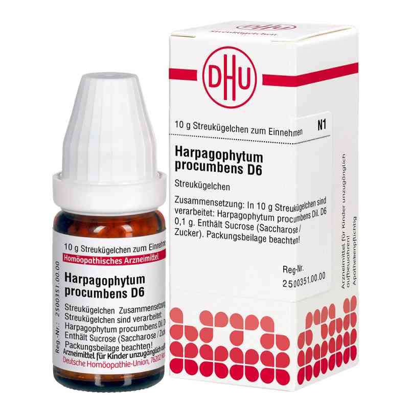 Harpagophytum Proc. D 6 Globuli 10 g von DHU-Arzneimittel GmbH & Co. KG PZN 04219600