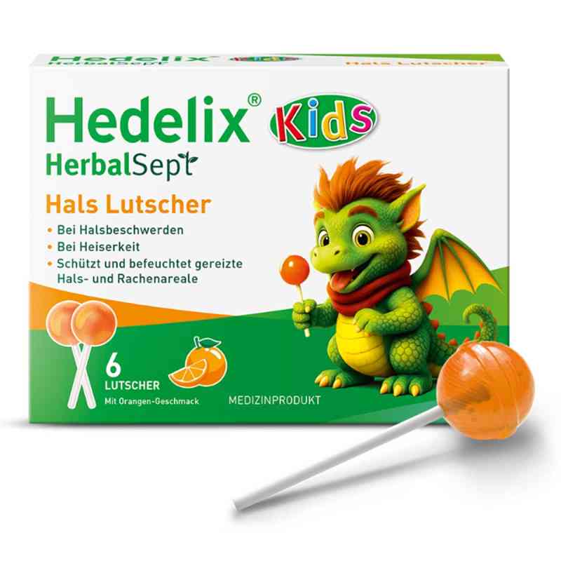 Hedelix Herbalsept Hals Lutscher Kids 6 stk von Dr. Theiss Naturwaren GmbH PZN 19927449