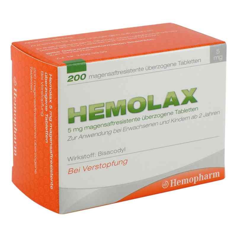 Hemolax 5mg 200 stk von Hemopharm GmbH PZN 07417909