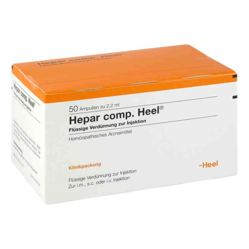 Hepar Comp.heel Ampullen 50 stk von Biologische Heilmittel Heel GmbH PZN 06340642