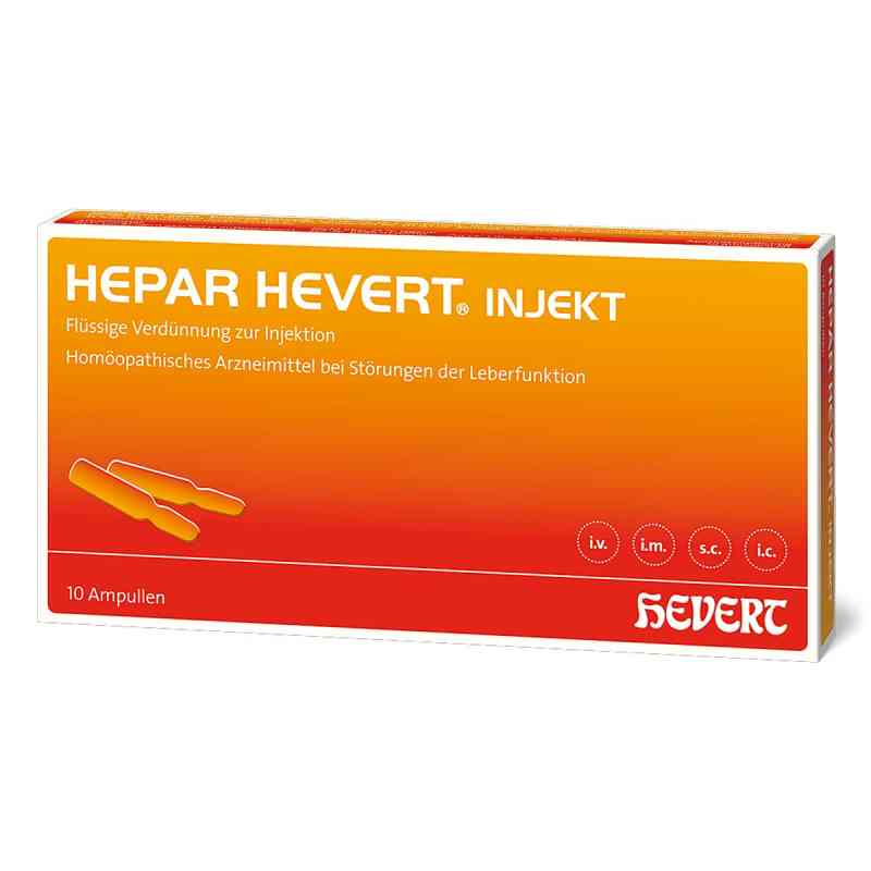 Hepar Hevert injekt Ampullen 10X2 ml von Hevert-Arzneimittel GmbH & Co. KG PZN 13923829