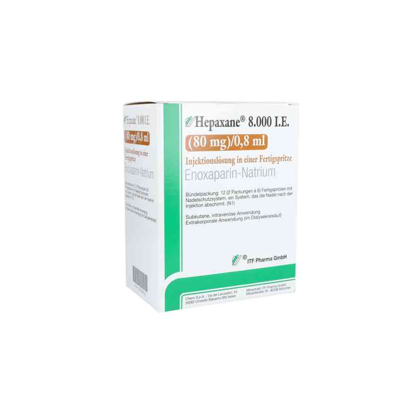 Hepaxane 8.000 I.e. 80 mg/0,8 ml iniecto -lsg.f-spr. 12 stk von ITF Pharma GmbH PZN 15638004