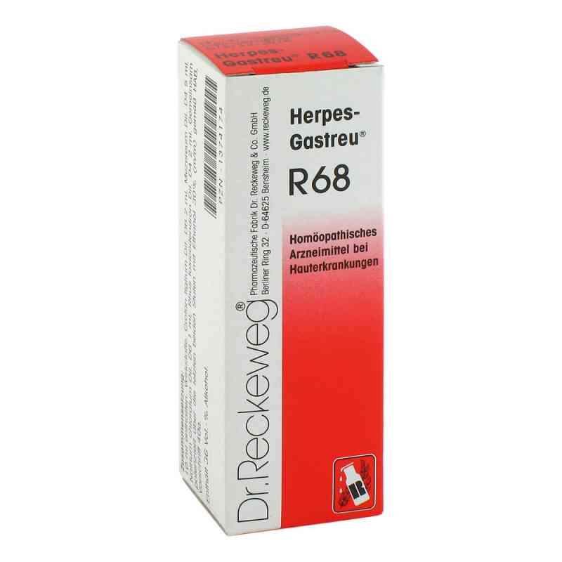 Herpes-Gastreu R68 Tropfen zum Einnehmen 22 ml von Dr.RECKEWEG & Co. GmbH PZN 01374174