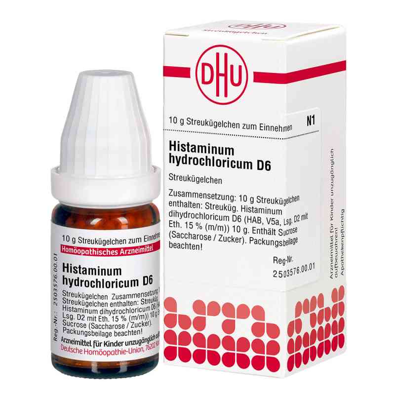 Histaminum Hydrochloricum D 6 Globuli 10 g von DHU-Arzneimittel GmbH & Co. KG PZN 04220394